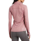 ARIAT WOMENS LOWELL 2.0 1/4 ZIP TOP - NOSTALGIA ROSE