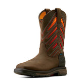 ARIAT WORKHOG XT MENS VENTTEK H20 WORKBOOTS - IRON COFFEE/SUNSET [SZ:9.5EE]