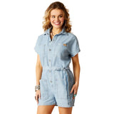 ARIAT HERRINGBONE WOMENS ROMPER - VIRGINIA [SZ:S]