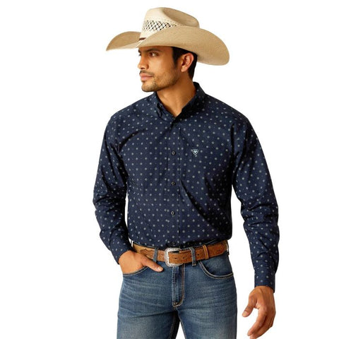 ARIAT PERCY MENS LONG SLEEVE SHIRT - MIDNIGHT [SZ:M]