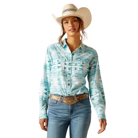 ARIAT VENTTEK STRETCH WOMENS LONG SLEEVE SHIRT - NORA PRINT [SZ:XS]