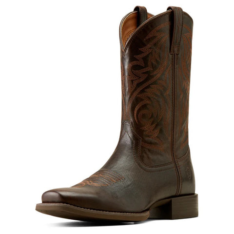 ARIAT HERDSMAN SPORT MENS BOOT - BURNISHED CHOCOLATE [SZ:8.0EE]