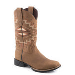 ROPER WOMENS MONTERAY BOOTS - AZTEC TAN/ BURNISHED LEATHER [SZ:7]