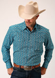 ROPER MENS AMARILLO COLLECTION LONG SLEEVE - BLUE