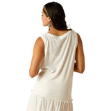 ARIAT DEADWOOD SLEEVELESS TANK - CLOUD DANCER [SZ:XS]