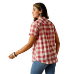 ARIAT BILLIE JEAN WOMENS SHORT SLEEVE SHIRT - CHERRY GINGHAM [SZ:S]