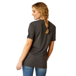 ARIAT BARREL BEAUTY WOMENS SHORT SLEEVE TEE - CHARCOAL HEATHER [SZ:XS]