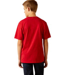 ARIAT BOYS HOLD YOUR HORSES SHORT SLEEVED TEE - RED [SZ:XS]