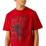 ARIAT BOYS HOLD YOUR HORSES SHORT SLEEVED TEE - RED [SZ:XS]