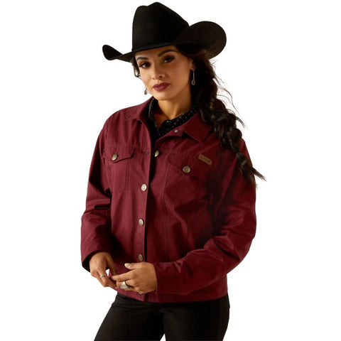 ARIAT GRIZZLY RANCHER WOMENS JACKET - TAWNY PORT [SZ:XS]