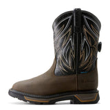 ARIAT BIG RIG BOA H2O MENS BOOT - IRON COFFEE/BLACK [SZ:9EE]