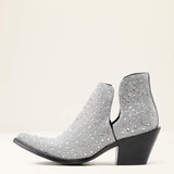 ARIAT DIXON GLITZ WOMENS BOOTIES - SILVER SPARKLE [SZ:7.5]