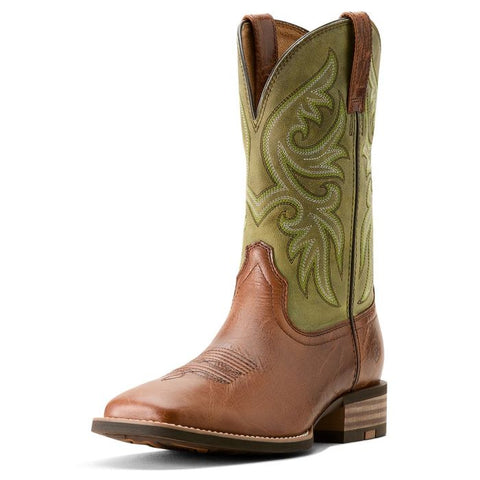 ARIAT MENS SLINGSHOT - DARK TAN/EASY GREEN [SZ:8.0]