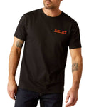 ARIAT DENIM BADGE MENS T SHIRT - BLACK [SZ:M]