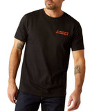 ARIAT DENIM BADGE MENS T SHIRT - BLACK [SZ:M]