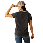 ARIAT BOOT SCRIPT WOMENS T SHIRT - CHARCOAL HEATHER [SZ:XS]