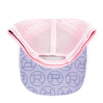 ROPER TRUCKER MINI PLAID CAP - PINK/LIGHT PINK 