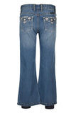 PURE WESTERN GIA GIRLS BOOT CUT JEANS - RETRO BLUE [SZ:2]