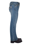 PURE WESTERN GIA GIRLS BOOT CUT JEANS - RETRO BLUE [SZ:2]