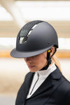 B VERTIGO MAJORIS MIPS HELMET - BLACK WITH RHINESTONES [SZ:52-54]