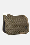 HORZE NATURE MADE LEISURE DRESSAGE PAD - OLIVE GREEN [SZ:FULL]