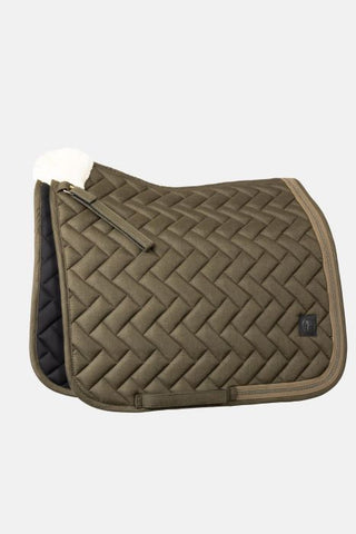 HORZE NATURE MADE LEISURE DRESSAGE PAD - OLIVE GREEN [SZ:FULL]