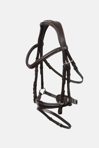 HORZE NATURE MADE LEISURE BRIDLE - ESPRESSO BROWN [SZ:COB]