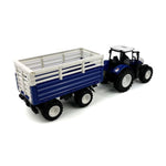 BIG COUNTRY TOYS REMOTE CONTROL TRACTOR & TRAILER COMBO - BLUE/WHITE [SZ:44]