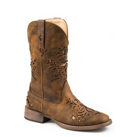 ROPER KENNEDY WOMENS BOOTS - COGNAC/COPPER UNDERLAY [SZ:7.0]