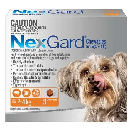 NEXGARD 2KG-4KG 3 PACK