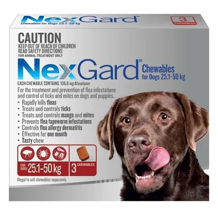 NEXGARD 25KG-50KG 3 PACK