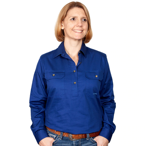 JUST COUNTRY JAHNA SHIRT COBALT