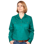 JUST COUNTRY JAHNA SHIRT DARK GREEN