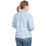 JUST COUNTRY ABBEY FULL BUTTON - BLUE CHECK [SZ:8]