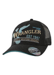 CAP WRANGLER MENS EAST TRUCKER BLACK