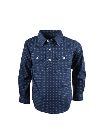 HARDSLOG KIDS ALEX HALF PLACKET SHIRT