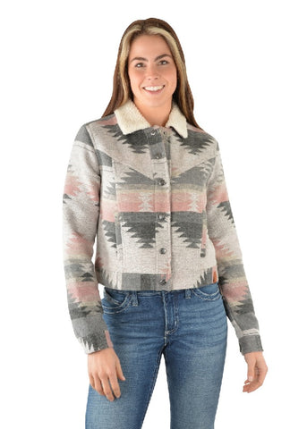 WRANGLER HARLENE WOMENS JACKET - GREY/PINK