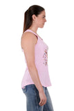 PURE WESTERN CAPRI WOMENS TANK - PINK