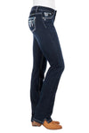 PURE WESTERN RAINA WOMENS STRAIGHT 34" LEG JEANS - OLD INDIGO