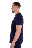 WRANGLER PAYNE MENS SHORT SLEEVE TEE - NAVY