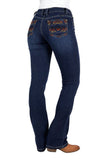 PURE WESTERN OLA WOMENS RELAXED RIDER JEANS - EVENING SKY [SZ:6]