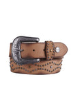 WRANGLER CASEY BELT - TAN STUDDED [SZ:28]