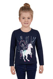 THOMAS COOK DORA GIRLS LONG SLEEVE TEE - NAVY [SZ:2]