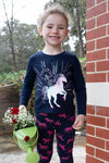 THOMAS COOK DORA GIRLS LONG SLEEVE TEE - NAVY [SZ:2]