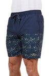 PURE WESTERN DREW MENS BOARDSHORTS - NAVY/TAN [SZ:XS]