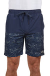 PURE WESTERN DREW MENS BOARDSHORTS - NAVY/TAN [SZ:XS]