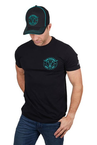 PURE WESTERN WALKER MENS SHORT SLEEVE TEE - BLACK [SZ:XS]