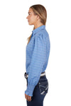 PURE WESTERN ALANA WOMEN LONG SLEEVE SHIRT - BLUE [SZ:8]