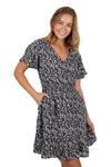 PURE WESTERN BRONTE SHORT SLEEVE DRESS - MULTI [SZ:8]