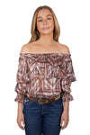 PURE WESTERN STEVIE BLOUSE - MULTI [SZ:8]